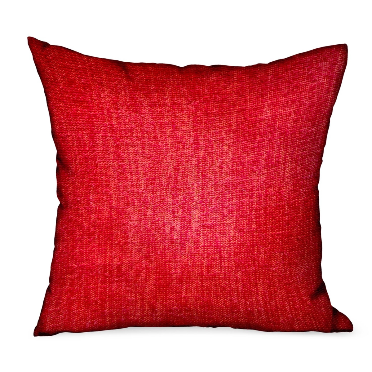 24 x 24 in. Scarlet Zest Red Solid Luxury Outdoor & Indoor Throw Pillow