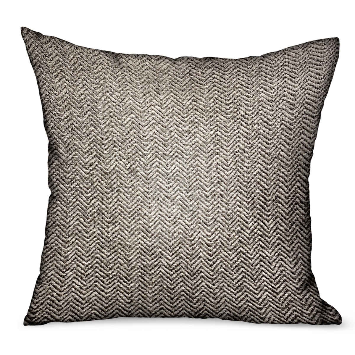 PBRAO112-1220-DP 12 x 20 in. Jagged Ash Gray Chevron Luxury Outdoor & Indoor Throw Pillow