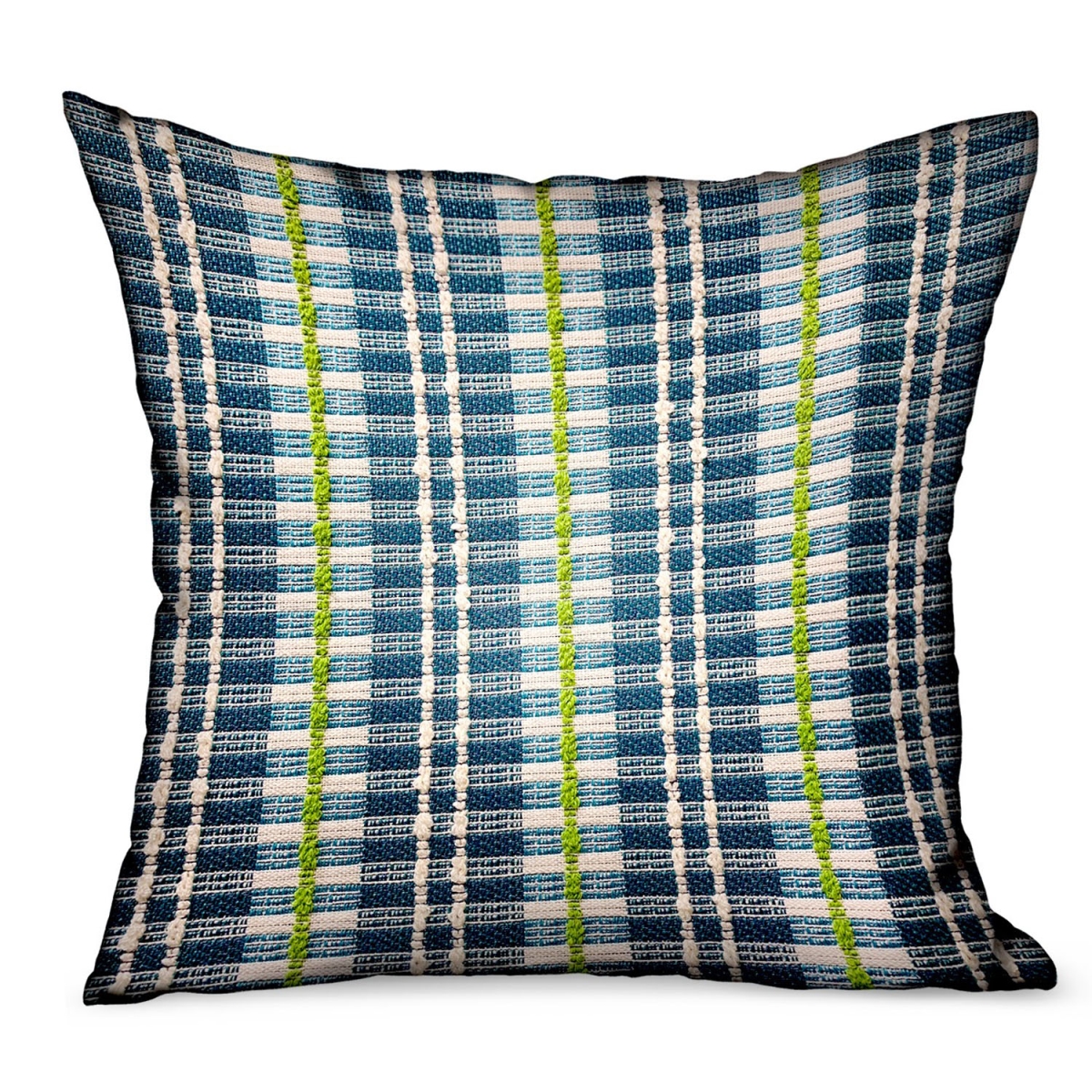 PBRAO121-1220-DP 12 x 20 in. Garden Tassel Blue Stripes Luxury Outdoor & Indoor Throw Pillow
