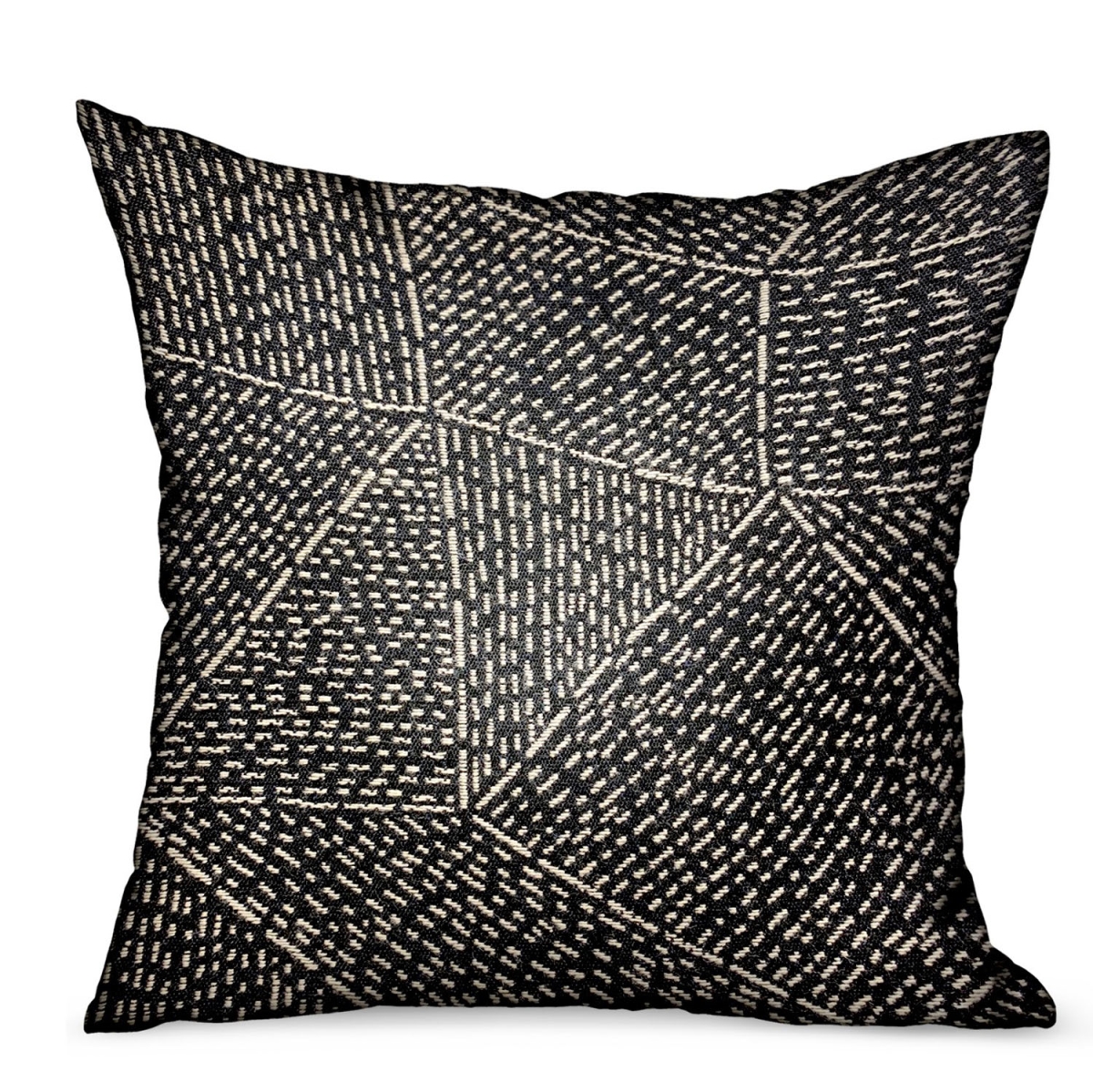 PBRAO124-1220-DP 12 x 20 in. Onyx Way Gray Geometric Luxury Outdoor & Indoor Throw Pillow