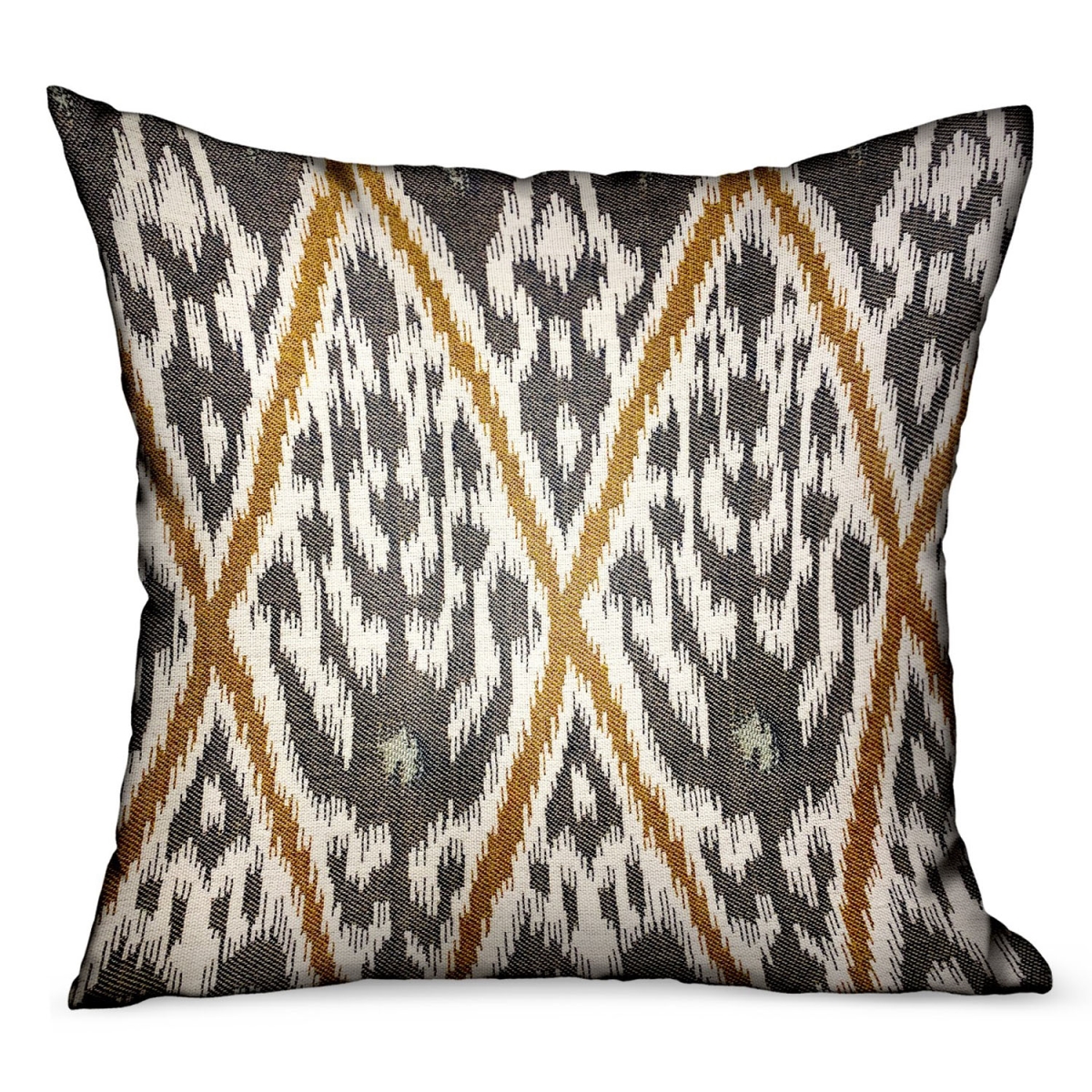 PBRAO126-1220-DP 12 x 20 in. Isabis Plush Brown ikat Luxury Outdoor & Indoor Throw Pillow
