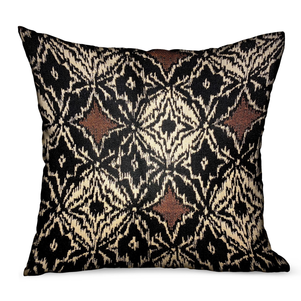 PBRAO128-1220-DP 12 x 20 in. Daliah Ice Black Chevron Luxury Outdoor & Indoor Throw Pillow