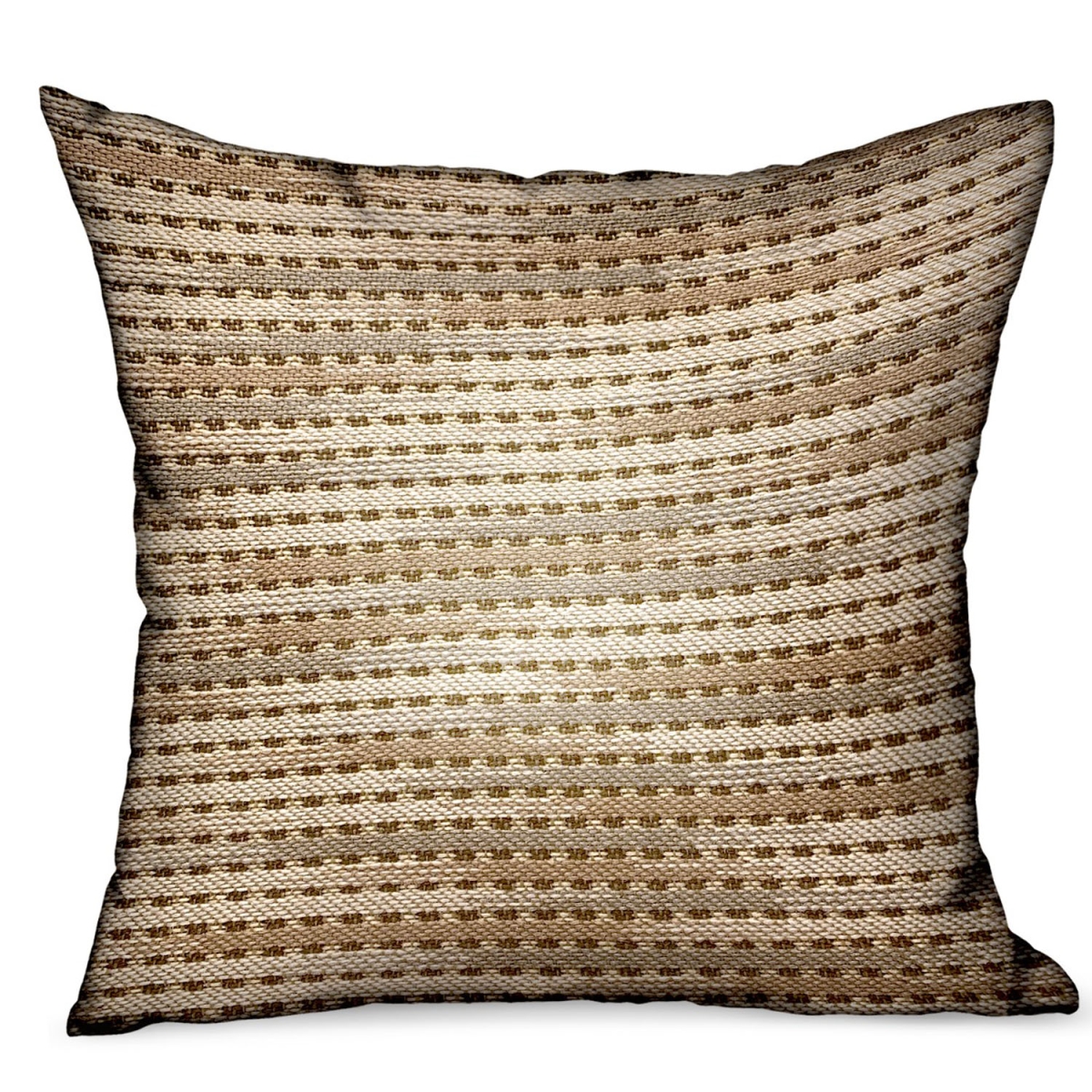 PBDUO103-1220-DP 12 x 20 in. Tawny Edge Brown Stripes Luxury Outdoor & Indoor Throw Pillow