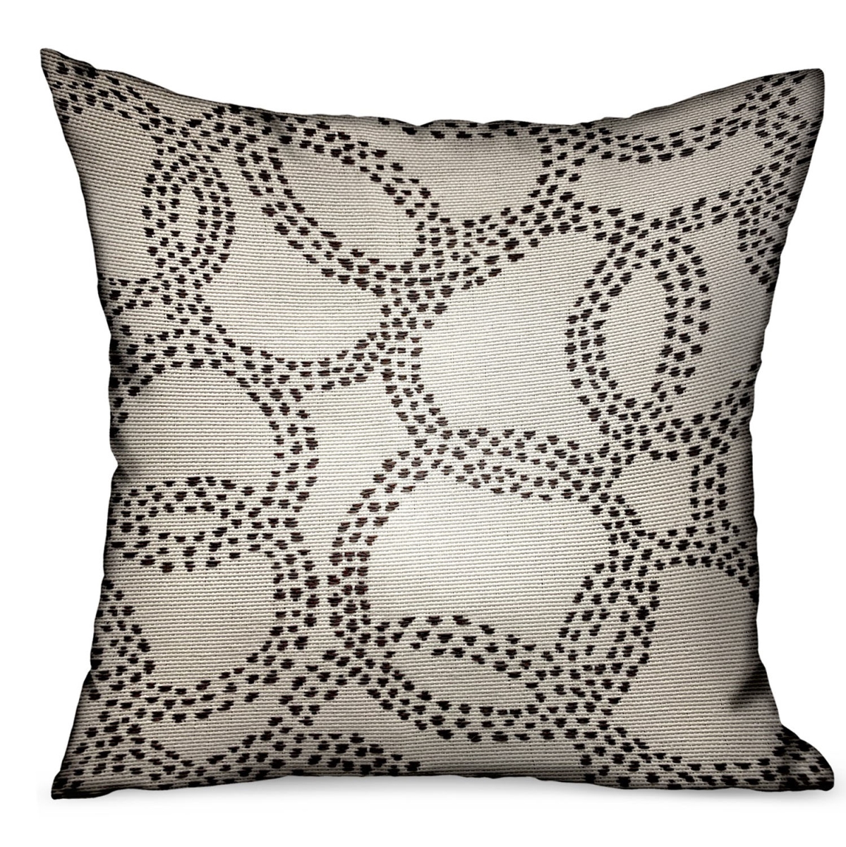 PBDUO104-1220-DP 12 x 20 in. Orbit Rain Charcoal Scales Luxury Outdoor & Indoor Throw Pillow