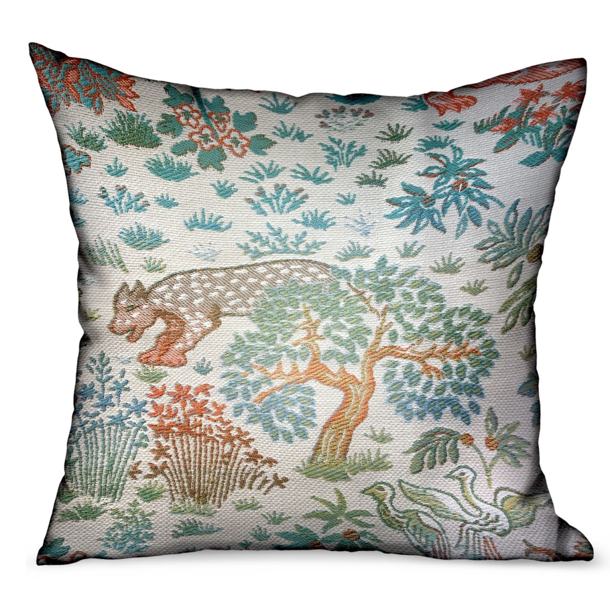 PBDUO110-1220-DP 12 x 20 in. Wild Jungle Multicolor Animal Motif Luxury Outdoor & Indoor Throw Pillow