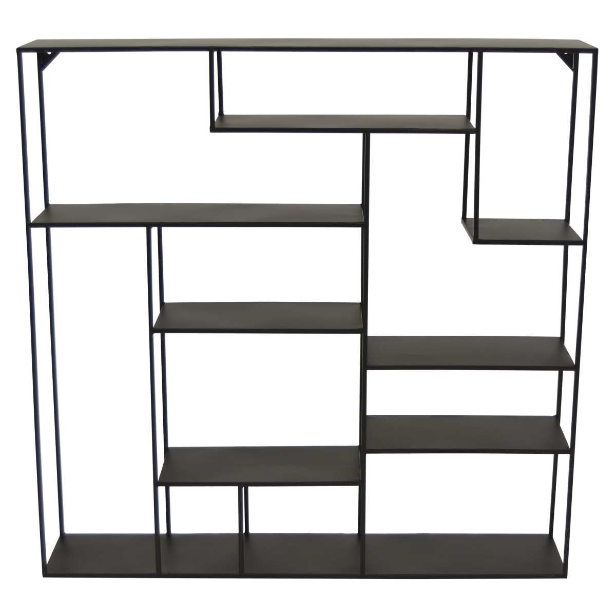 Picture of Plutus Brands PBTH94550 30 x 5.5 x 30 in. Modern Metal Wall Storage Rack&#44; Black