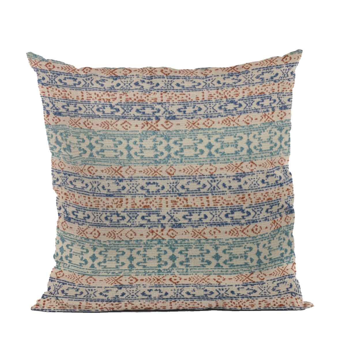 Blue Lined Stripe Luxury Throw Pillow - 20 x 20 in.