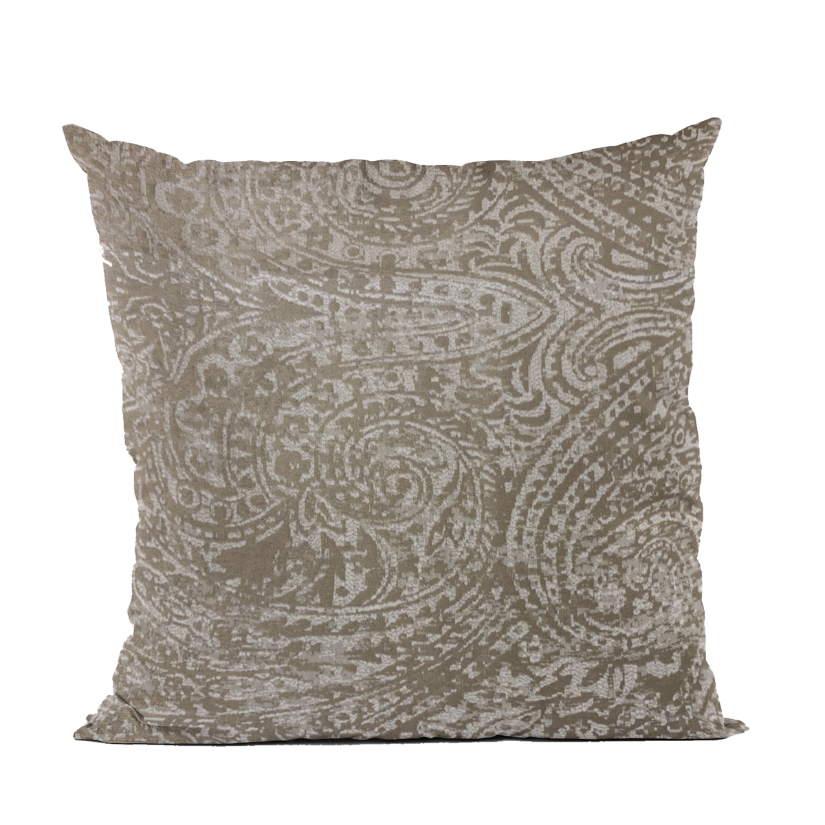 Brown Natural Leaf Jacquard Luxury Throw Pillow - 20 x 30 in. Queen Size