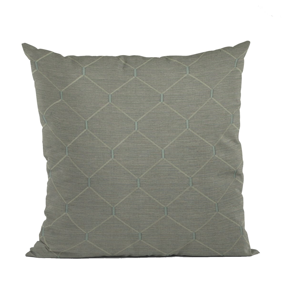 PBCF2103-2222-DP Urban Grey Kona Embroydery, Some Shine to This Pattern Luxury Throw Pillow - 22 x 22 in.
