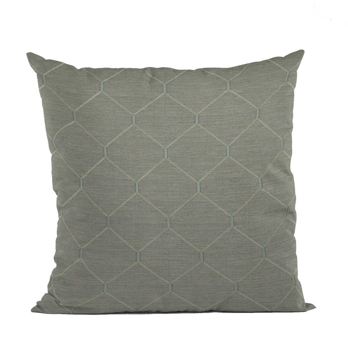 PBCF2103-2030-DP Urban Grey Kona Embroydery, Some Shine to This Pattern Luxury Throw Pillow - 20 x 30 in. Queen Size