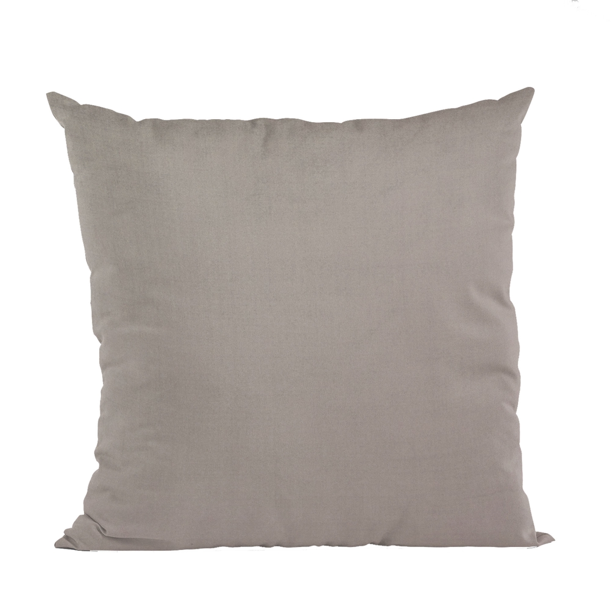 Dark Brown Solid Shiny Velvet Luxury Throw Pillow - 20 x 26 in. Standard Size
