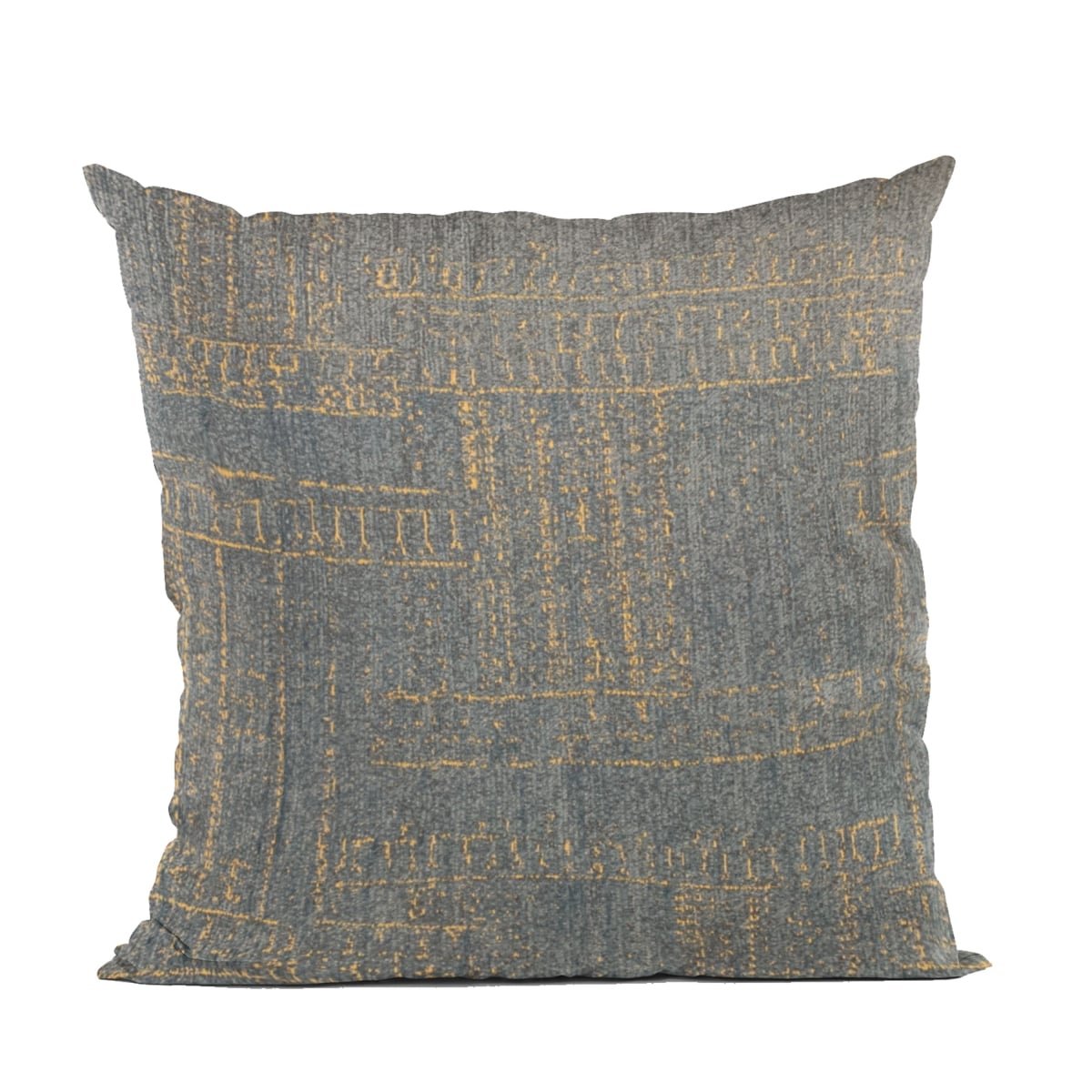 Blue Lux Abstract Luxury Throw Pillow - 20 x 30 in. Queen Size