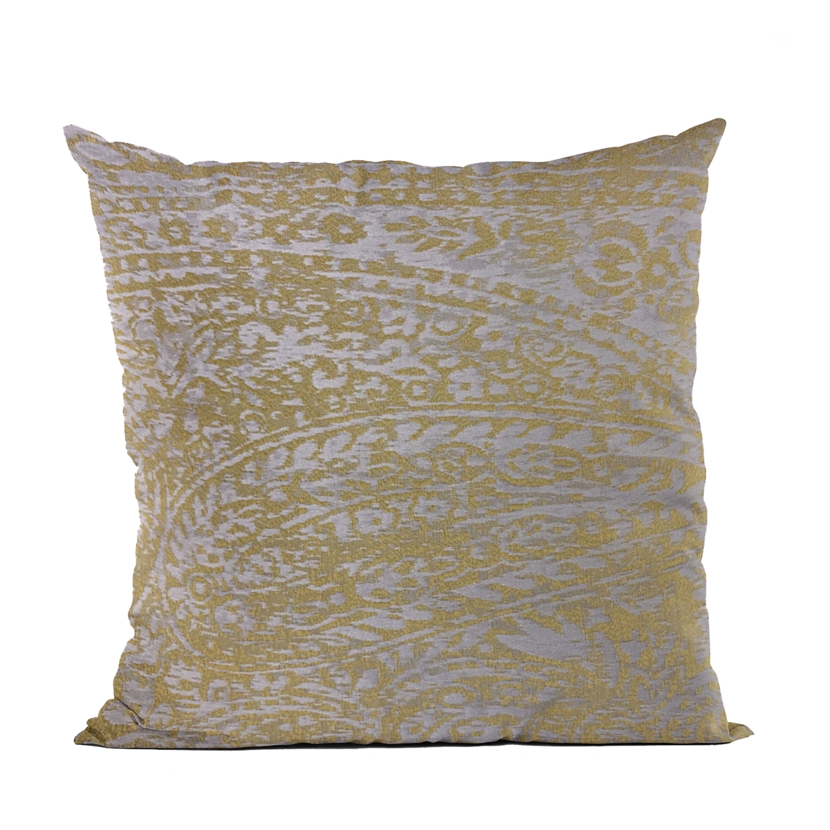 PBRA2528-1220-DP Yellow Golden Leaf Jacquard Luxury Throw Pillow - 12 x 20 in.