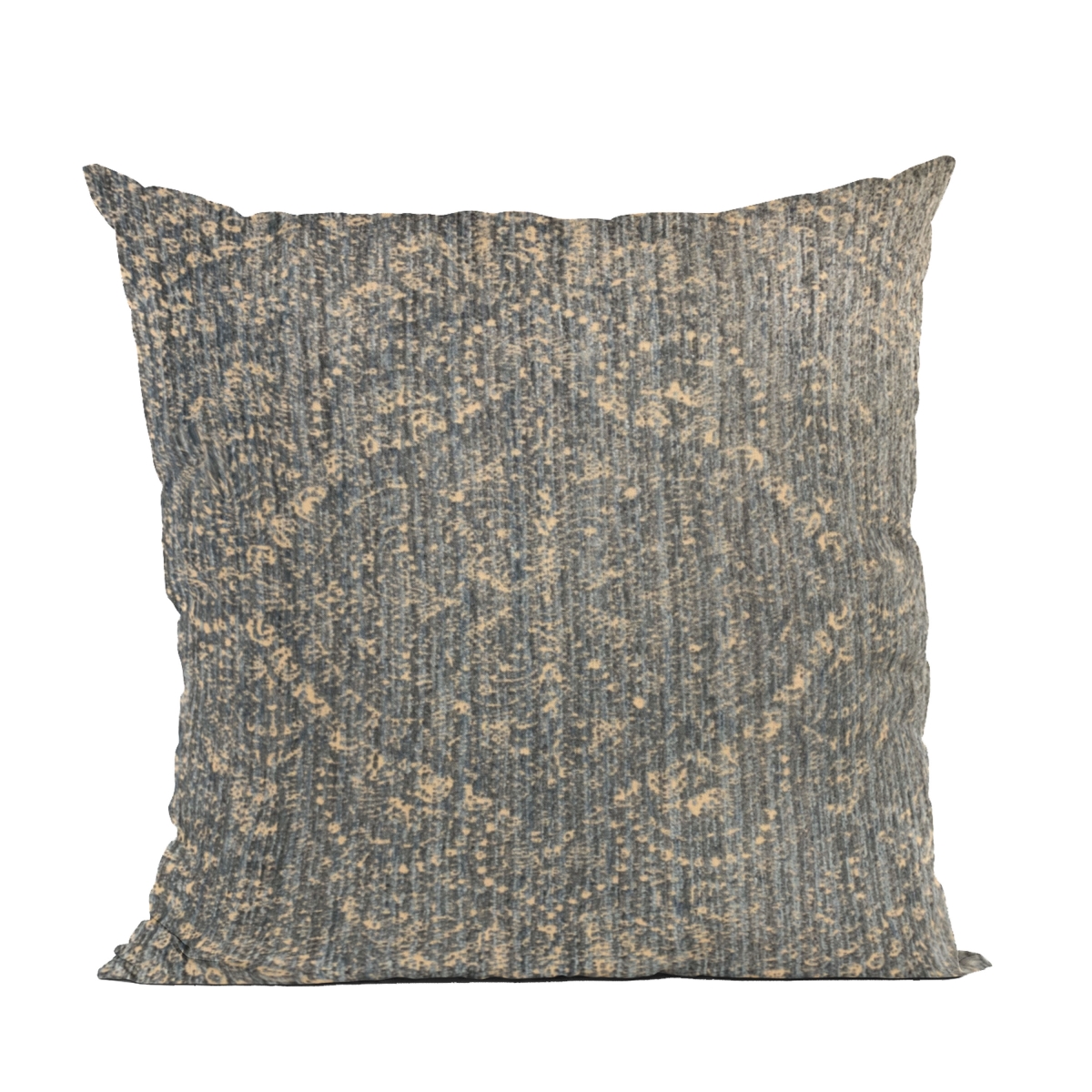 Blue Hidden Planet Medallion Luxury Throw Pillow - 18 x 18 in.