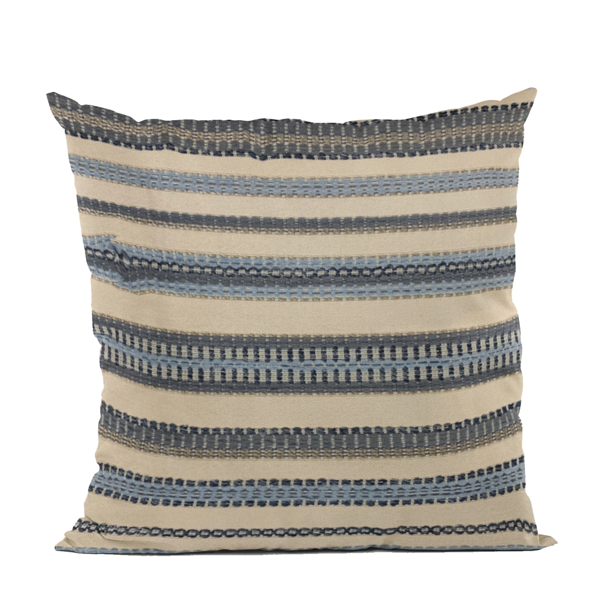 PBRA2517-1220-DP Blue & Beige Lanes Stripe Luxury Throw Pillow - 12 x 20 in.