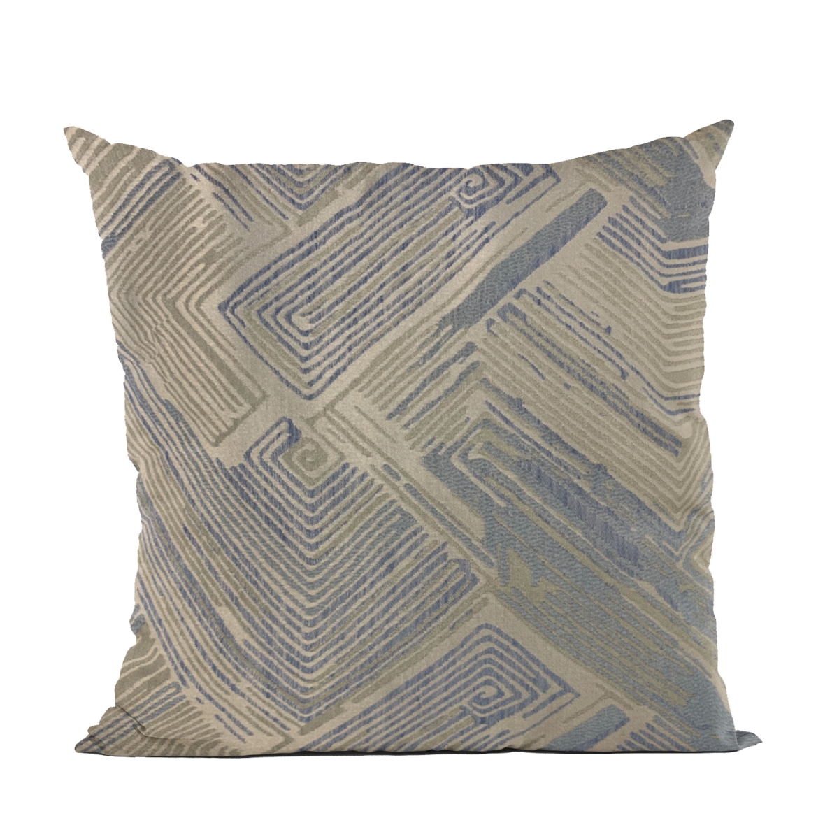 PBRA2518-2030-DP Blue & Beige Hidden Tour Abstract Luxury Throw Pillow - 20 x 30 in. Queen Size