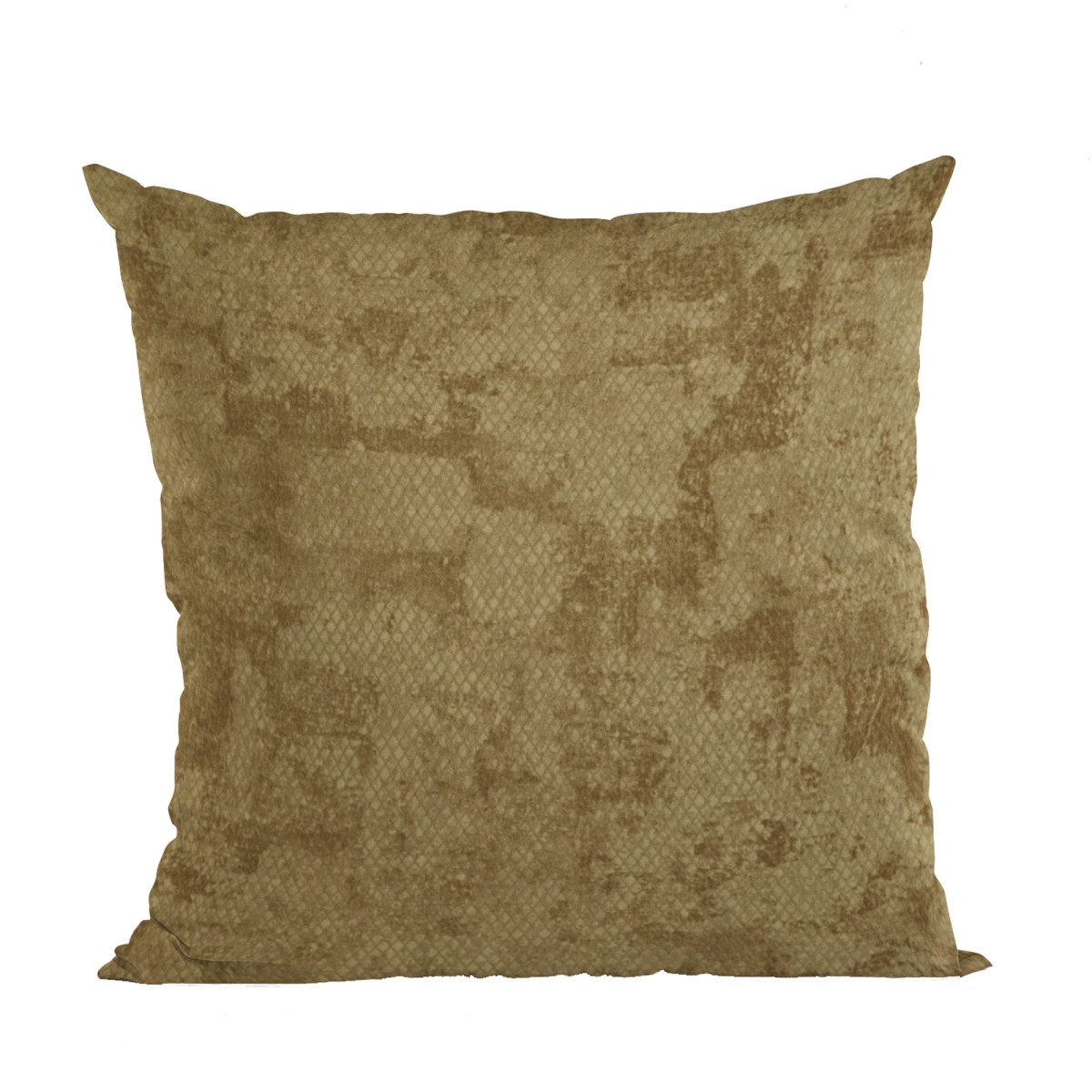 Burnished Bronze Hidden Map Textured Gound Cloth with Diamond Pattern Throw Pillows - 20 x 26 in. Standard Size