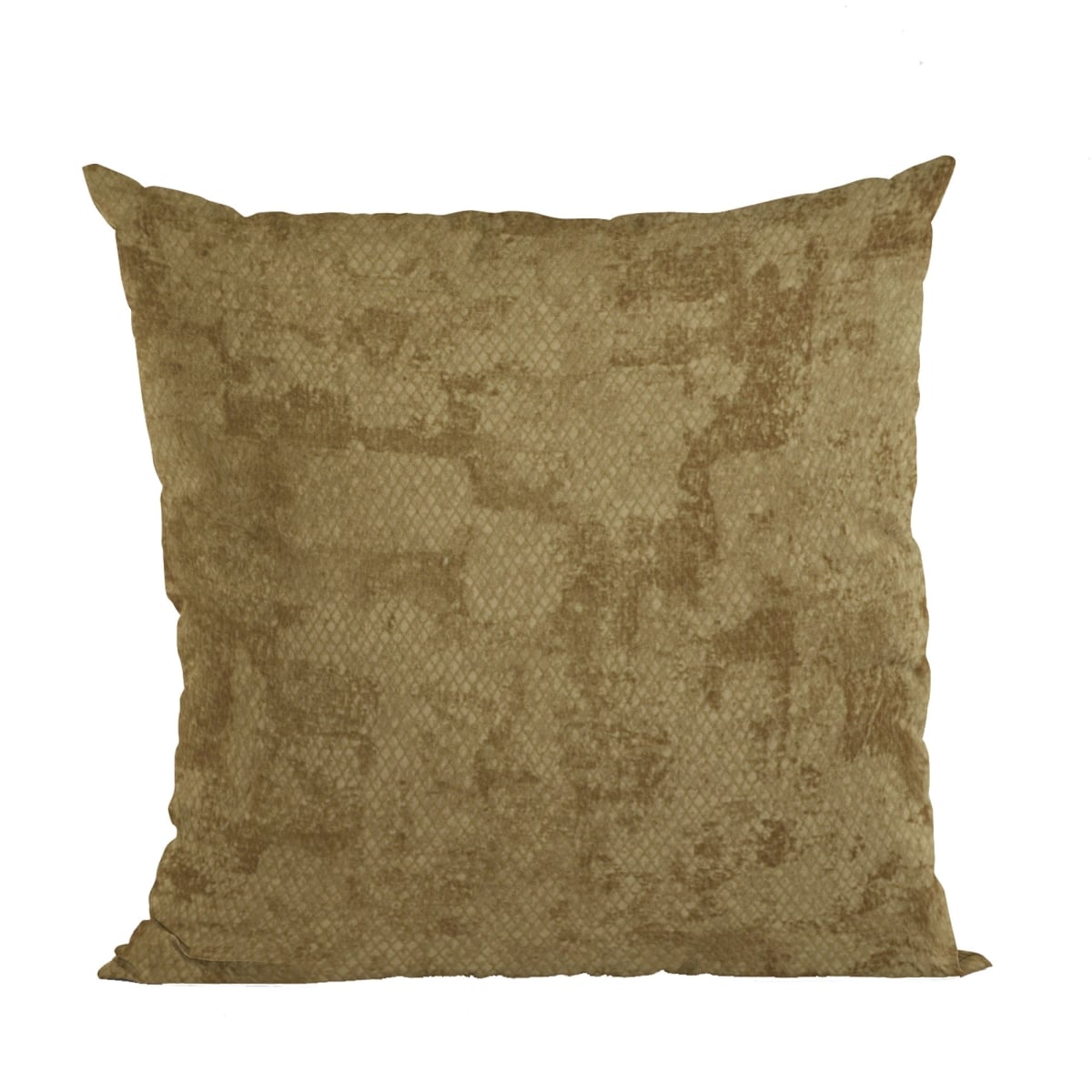 Burnished Bronze Hidden Map Textured Gound Cloth with Diamond Pattern Throw Pillows - 20 x 30 in. Queen Size