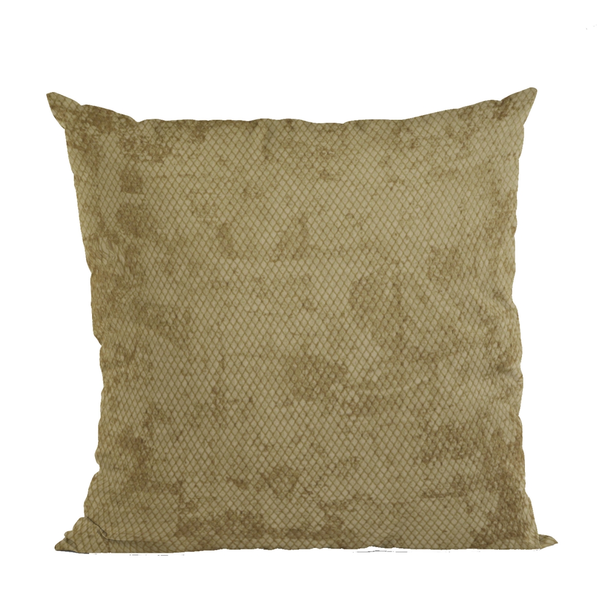 Vintage Gold Hidden Map Textured Gound Cloth with Diamond Pattern Throw Pillows - 16 x 16 in.