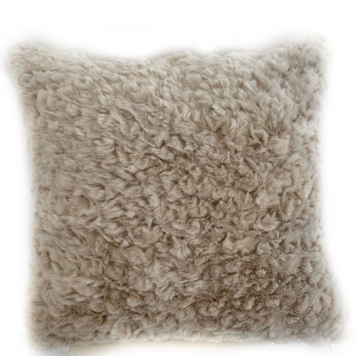 PBSF1503-P-1220-DP Champagne Persian Style Chila Animal Faux Fur Luxury Throw Pillow - 12 x 20 in.