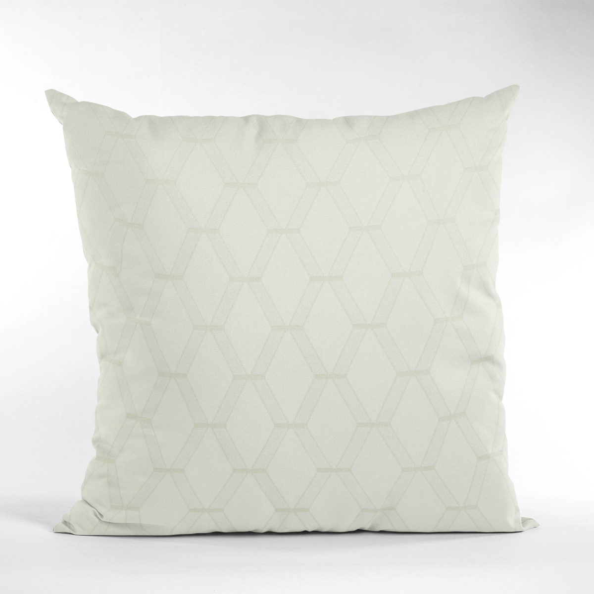 PBCF2157-2424-DP Vanilla Diamond Shiny Fabric with Embroydery Luxury Throw Pillow - 24 x 24 in.