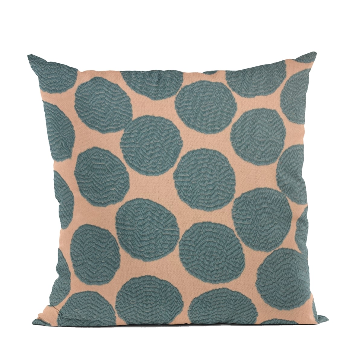 Blue Dots Luxury Throw Pillow - 16 x 16 in.
