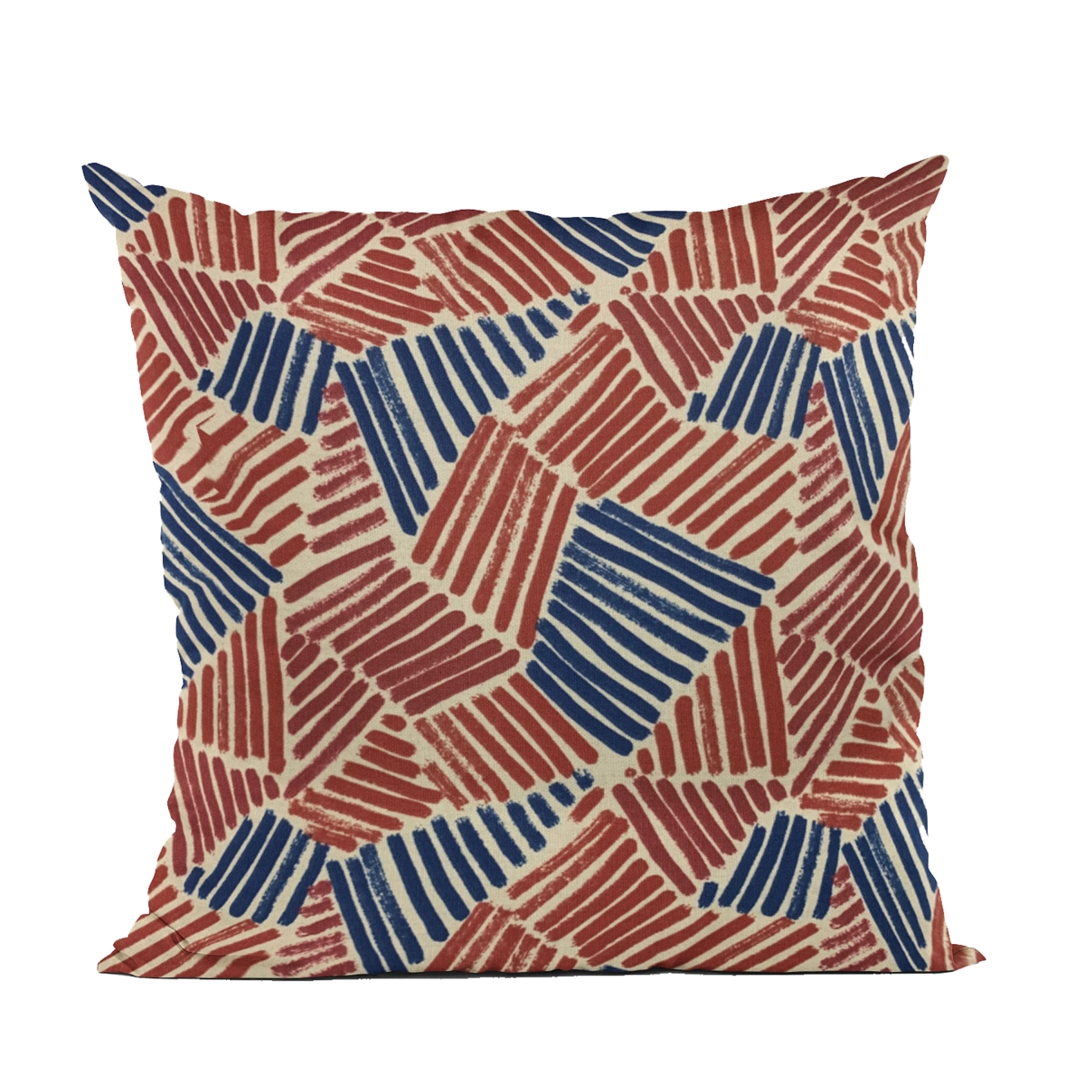 PBRA2508-2036-DP Red & Blue Sketch Abstract Luxury Throw Pillow - 20 x 36 in. King Size