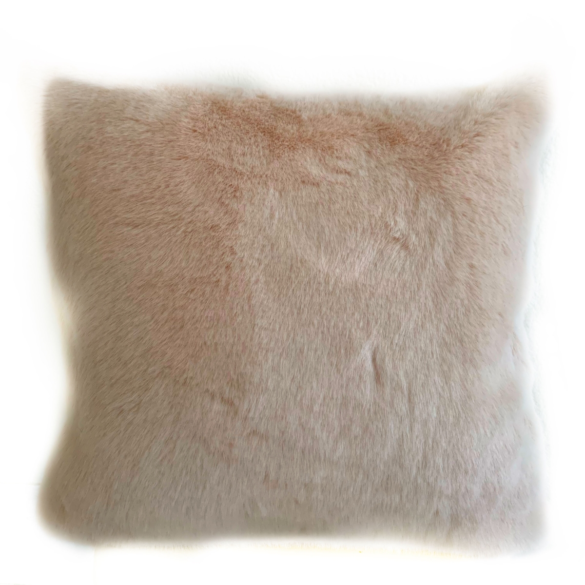 PBDT1608-P-2222-DP Pink Plush Animal Faux Fur Luxury Throw Pillow - 22 x 22 in.