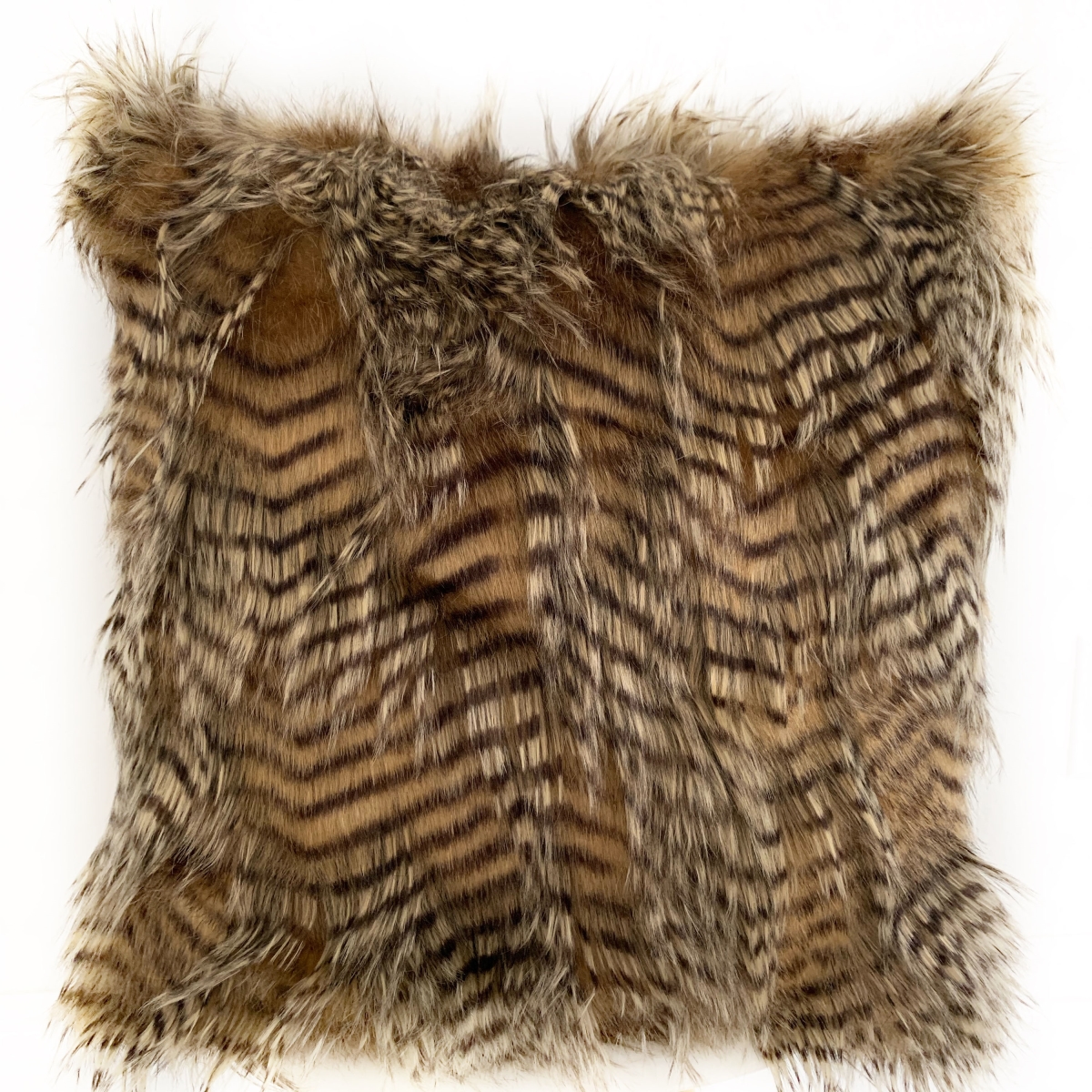 PBEZ1779-P-2030-DP Brown & Grey Porcupine Animal Faux Fur Luxury Throw Pillow - 20 x 30 in. Queen Size