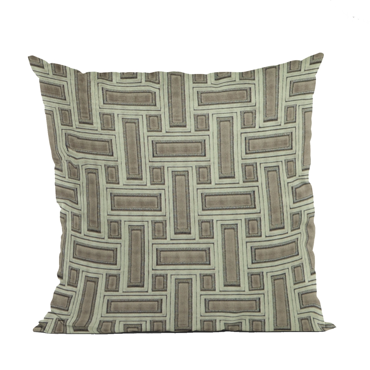 PBCF2114-2030-DP Truffle Stony Cut Velvet, Some Sparkle to it Luxury Throw Pillow - 20 x 30 in. Queen Size