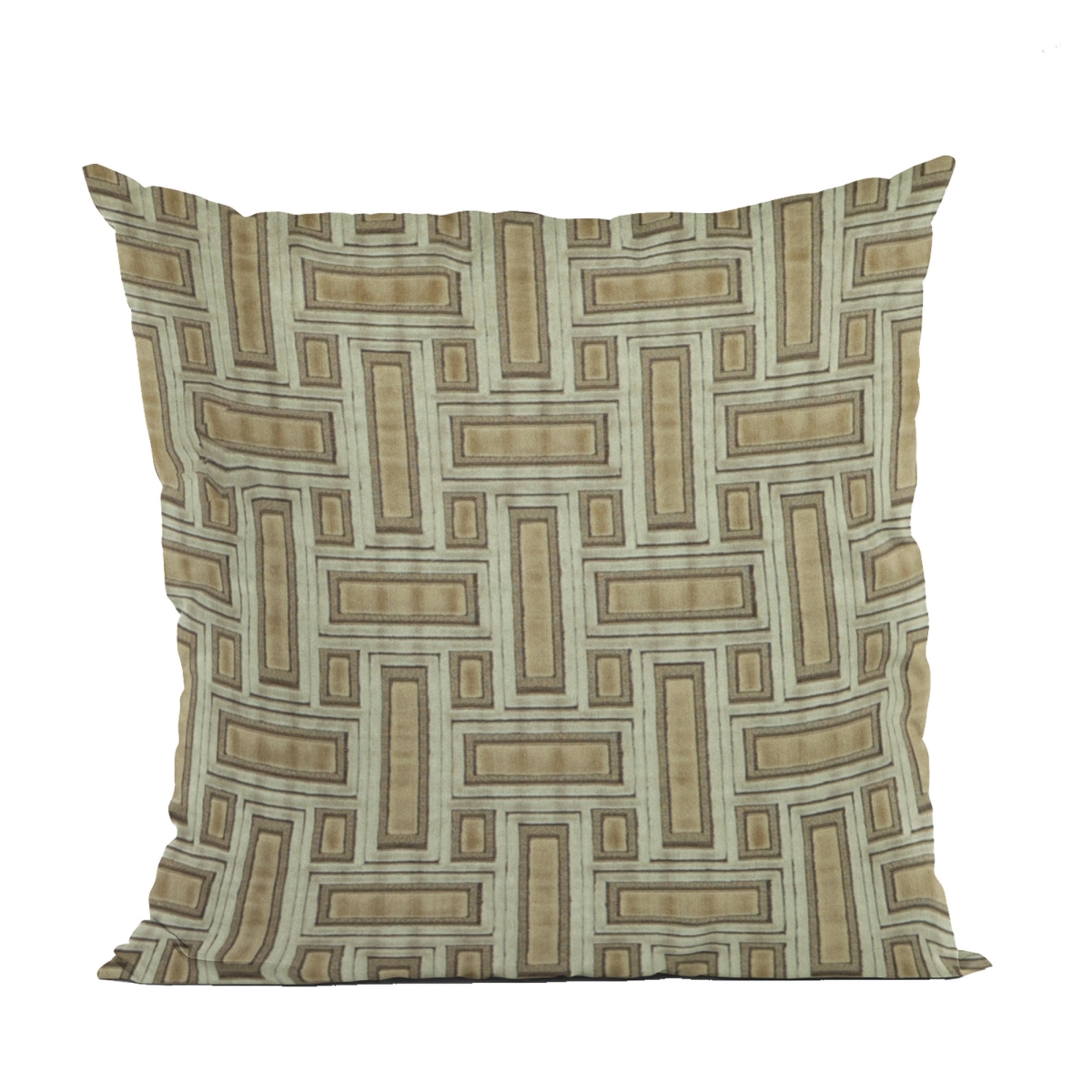 PBCF2115-1616-DP Bronze Stony Cut Velvet, Some Sparkle to it Luxury Throw Pillow - 16 x 16 in.