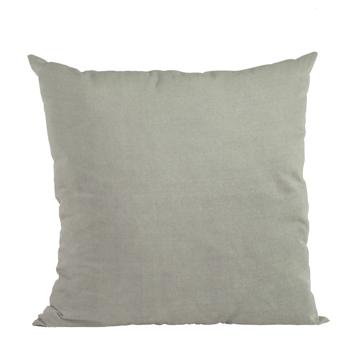 Grey Solid Shiny Velvet Luxury Throw Pillow - 20 x 26 in. Standard Size