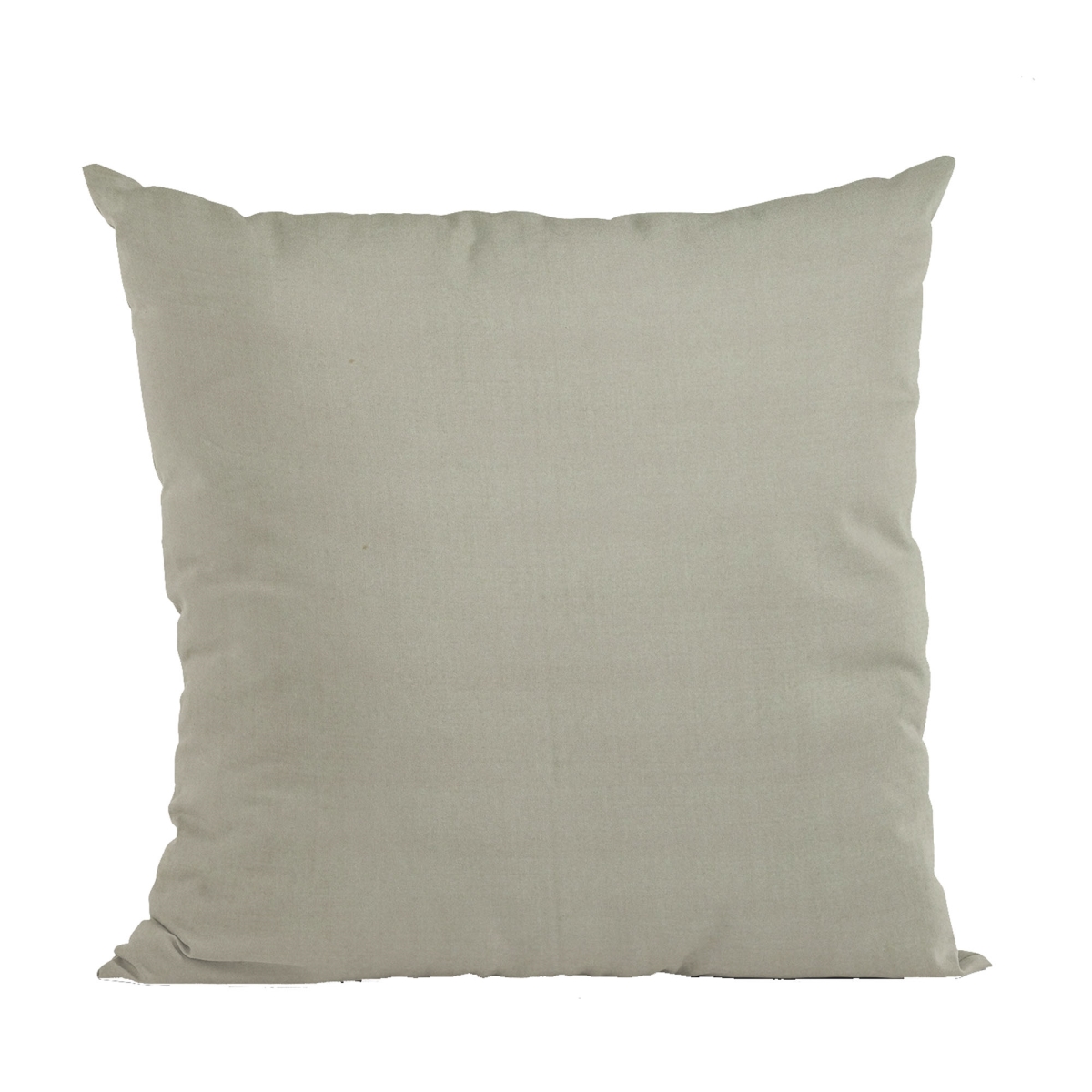 Light Grey Solid Shiny Velvet Luxury Throw Pillow - 16 x 16 in.