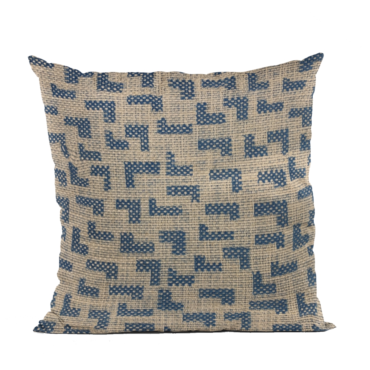 Blue Angles Abstract Luxury Throw Pillow - 20 x 30 in. Queen Size