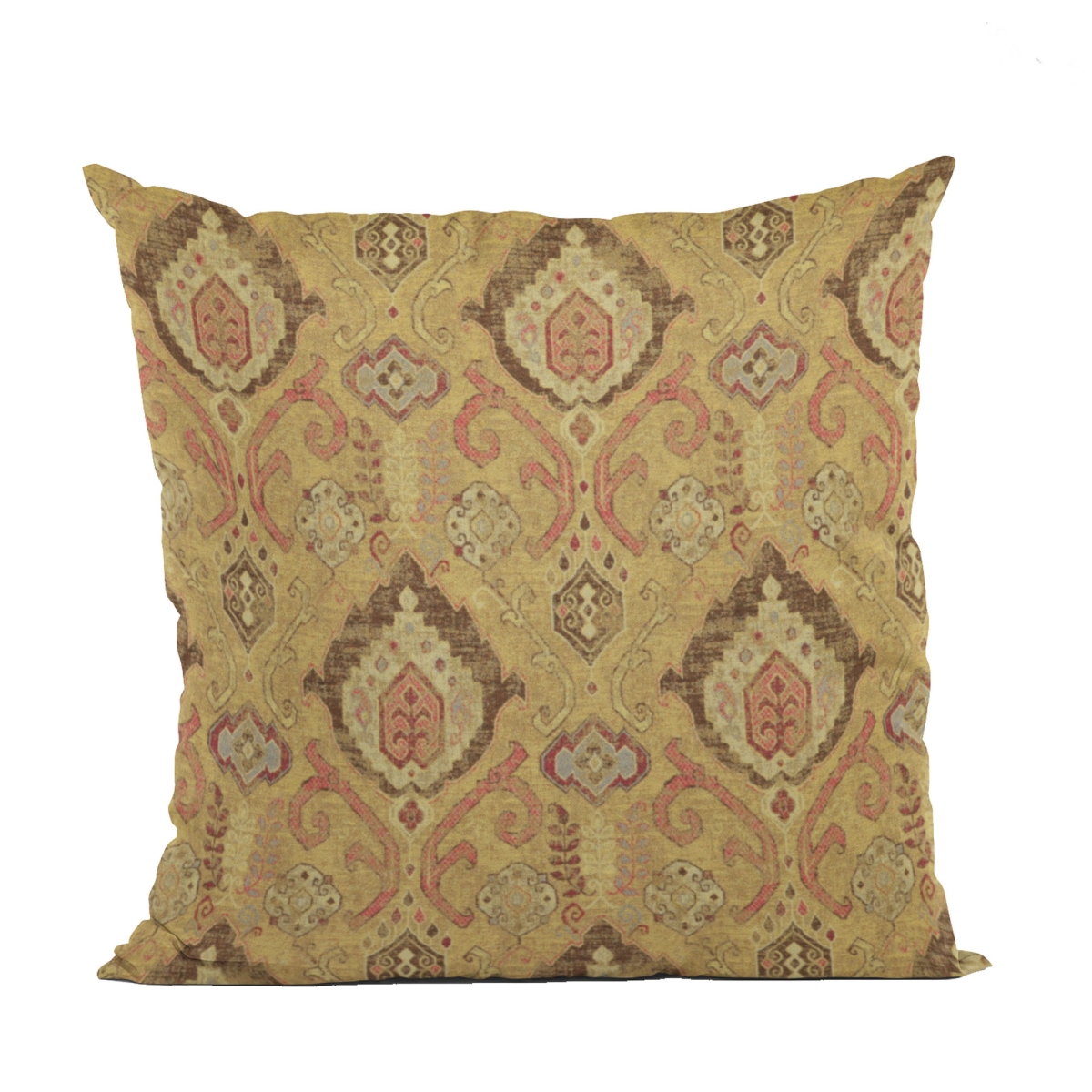 Vintage Gold Romero Woven Luxury Throw Pillow - 22 x 22 in.