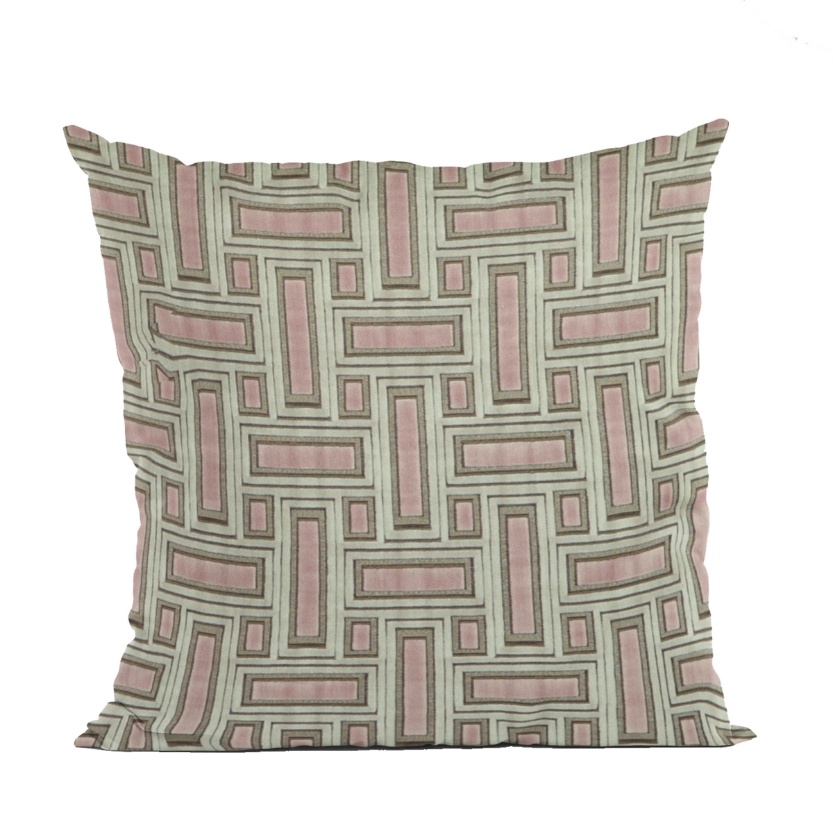 PBCF2112-2036-DP Bella Pink Stony Cut Velvet, Some Sparkle to it Luxury Throw Pillow - 20 x 36 in. King Size