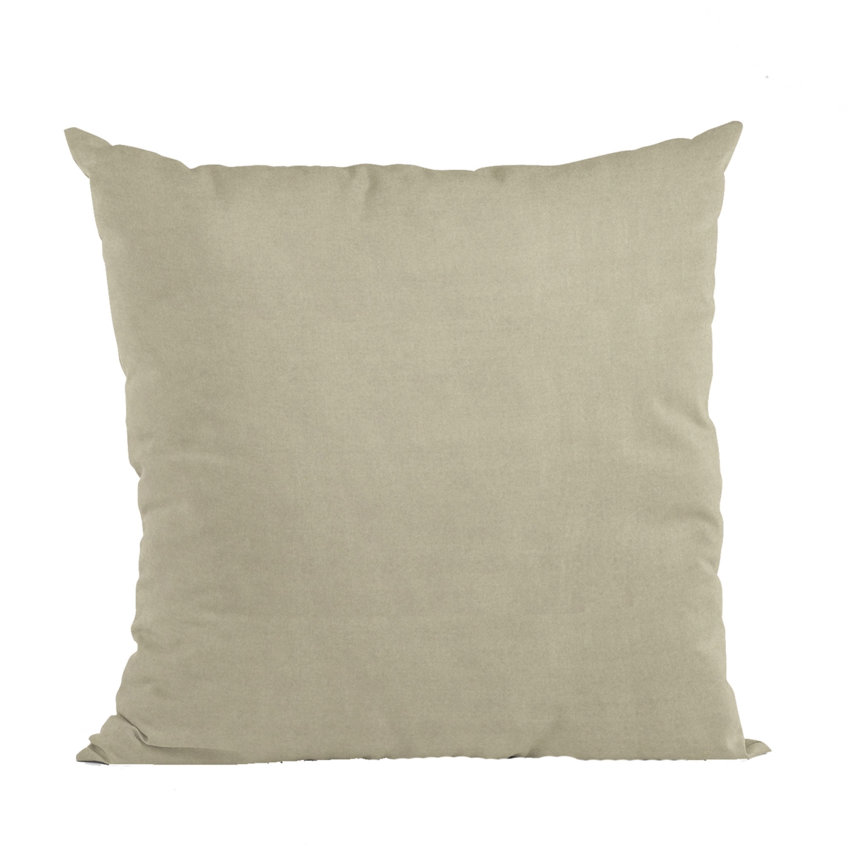 Oyster Solid Shiny Velvet Luxury Throw Pillow - 20 x 26 in. Standard Size