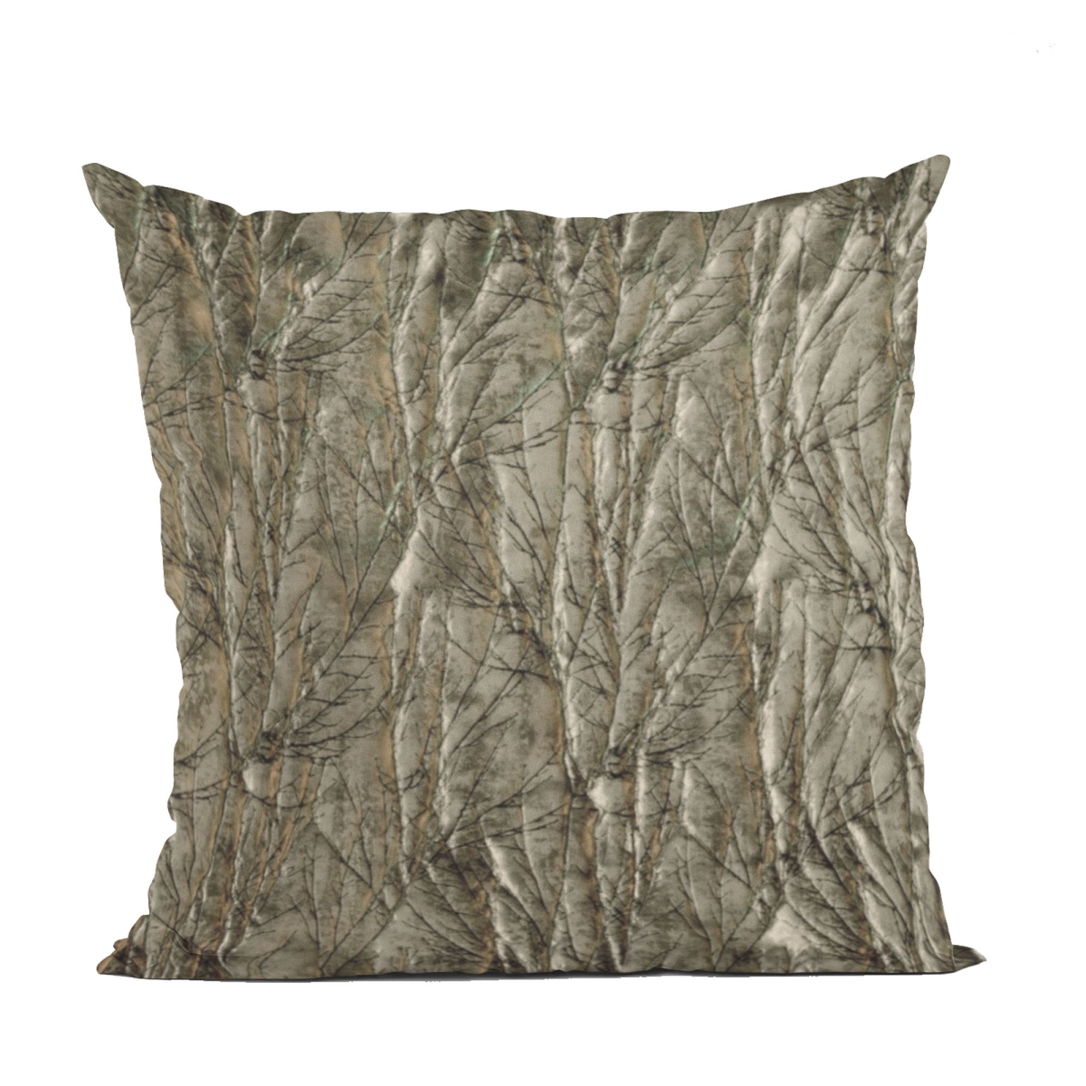 PBCF2176-2030-DP Gunmetal Yarns Shiny Fabric with Twig Pattern Luxury Throw Pillow - 20 x 30 in. Queen Size