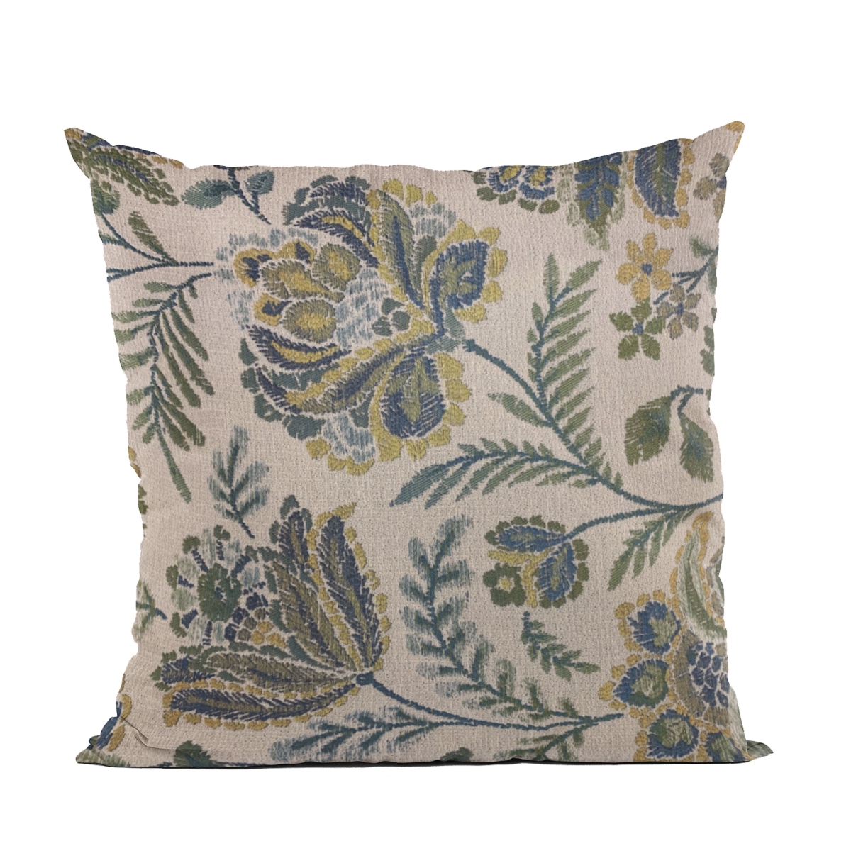 PBRA2442-2626-DP Blue Amazonian Floral Luxury Throw Pillow - 26 x 26 in.