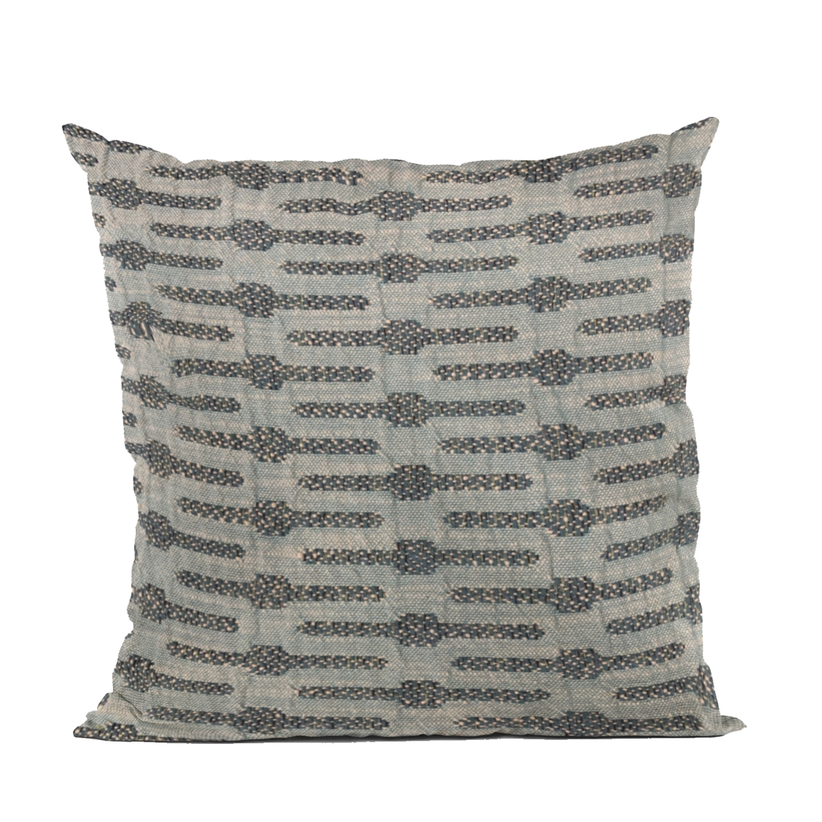 Blue Needles Stripe Luxury Throw Pillow - 24 x 24 in.