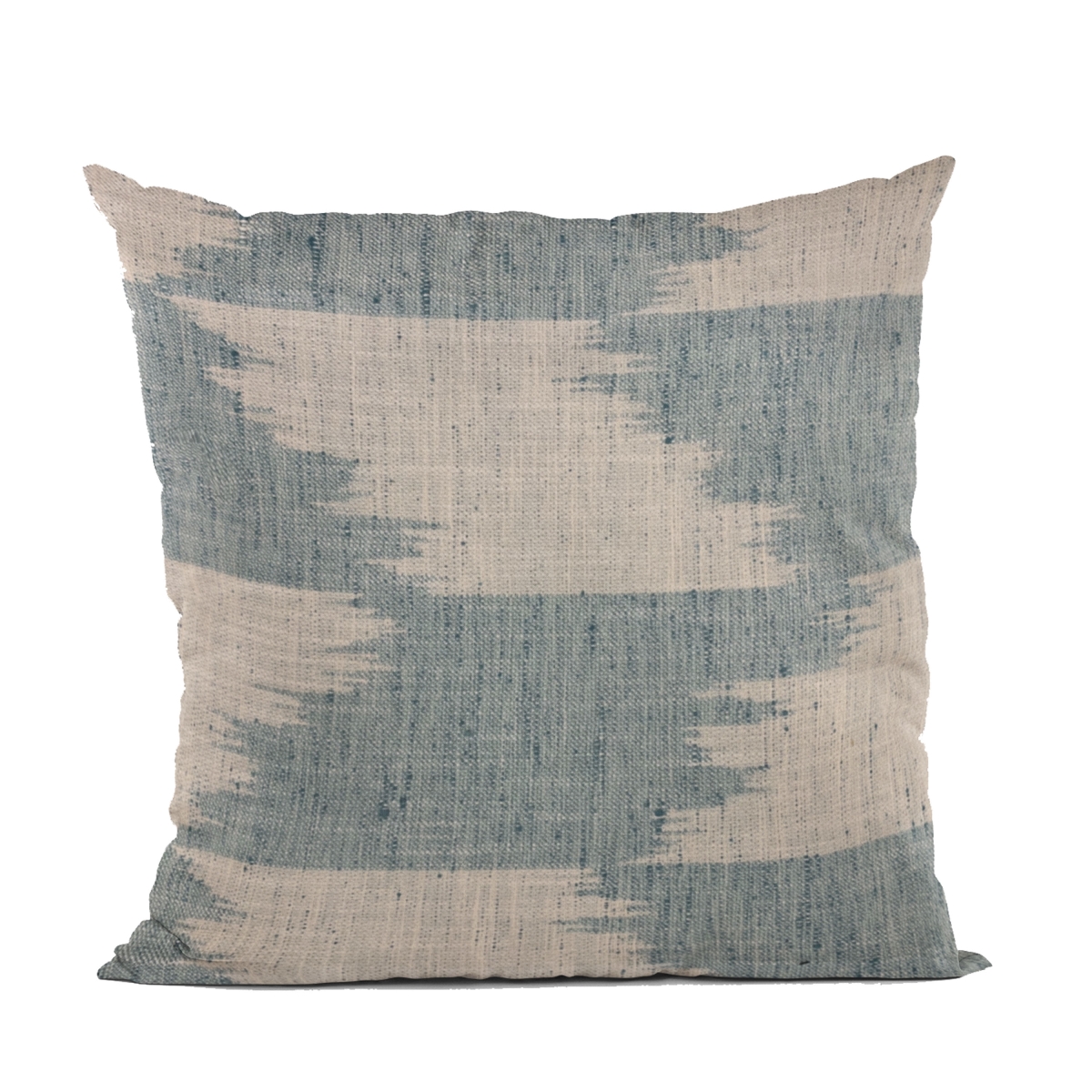 Blue Faded Abstract Luxury Throw Pillow - 26 x 26 in.