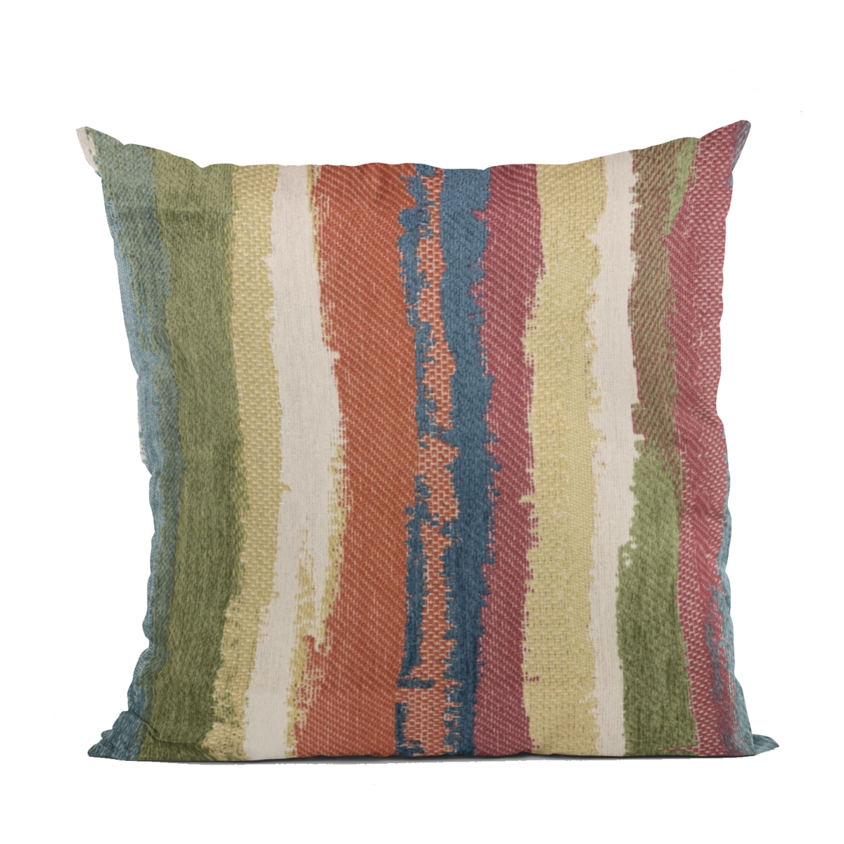 Multi Color Cuba Stripe Luxury Throw Pillow - 16 x 16 in.
