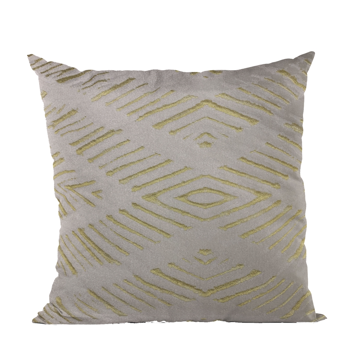 Yellow Hypno Abstract Luxury Throw Pillow - 20 x 30 in. Queen Size