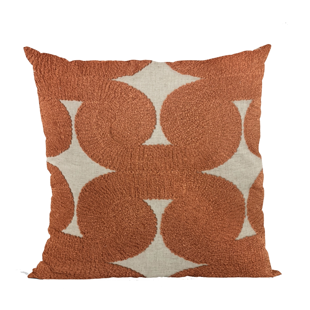 Red Maze Dot Luxury Throw Pillow - 20 x 30 in. Queen Size