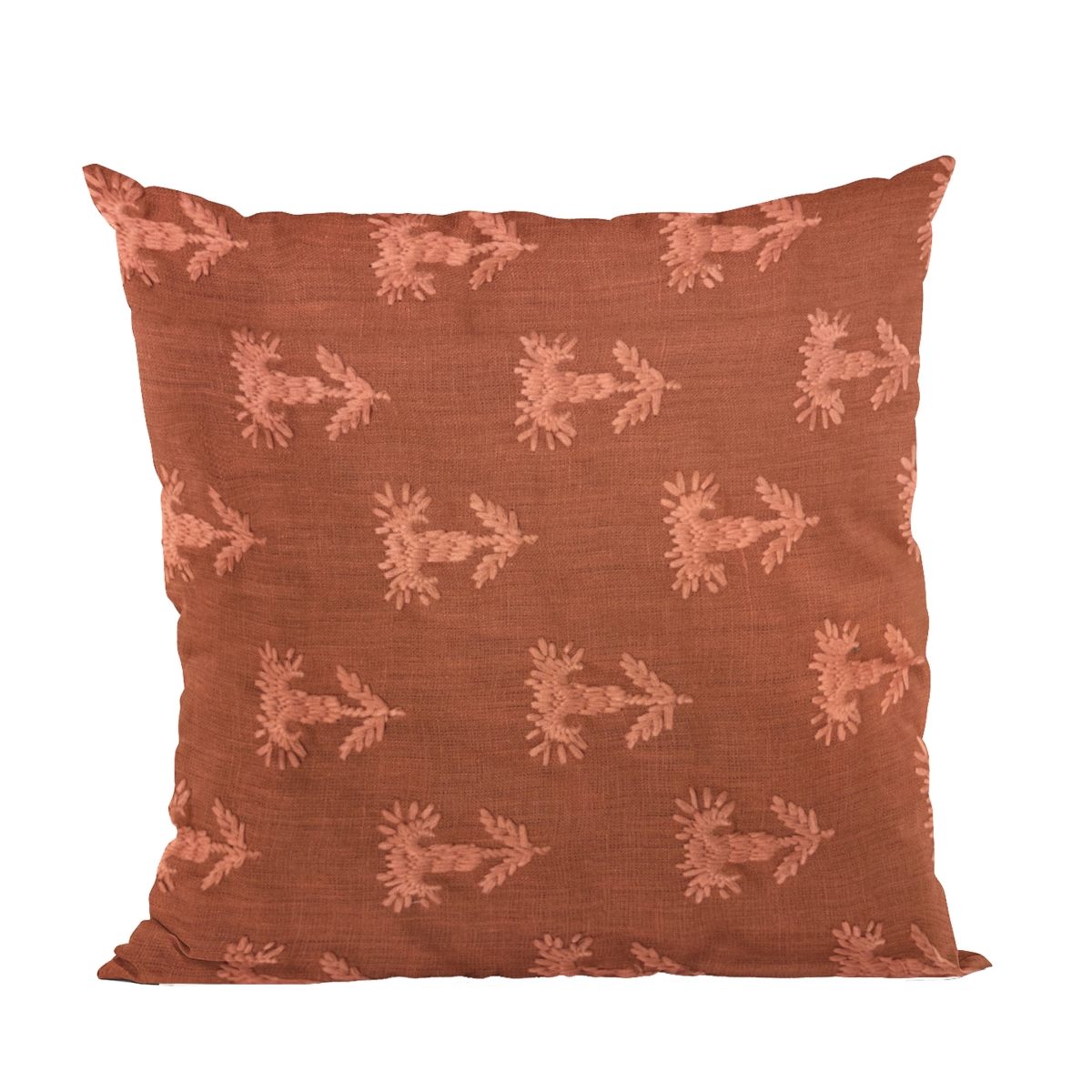 Red Growth Motif Luxury Throw Pillow - 26 x 26 in.