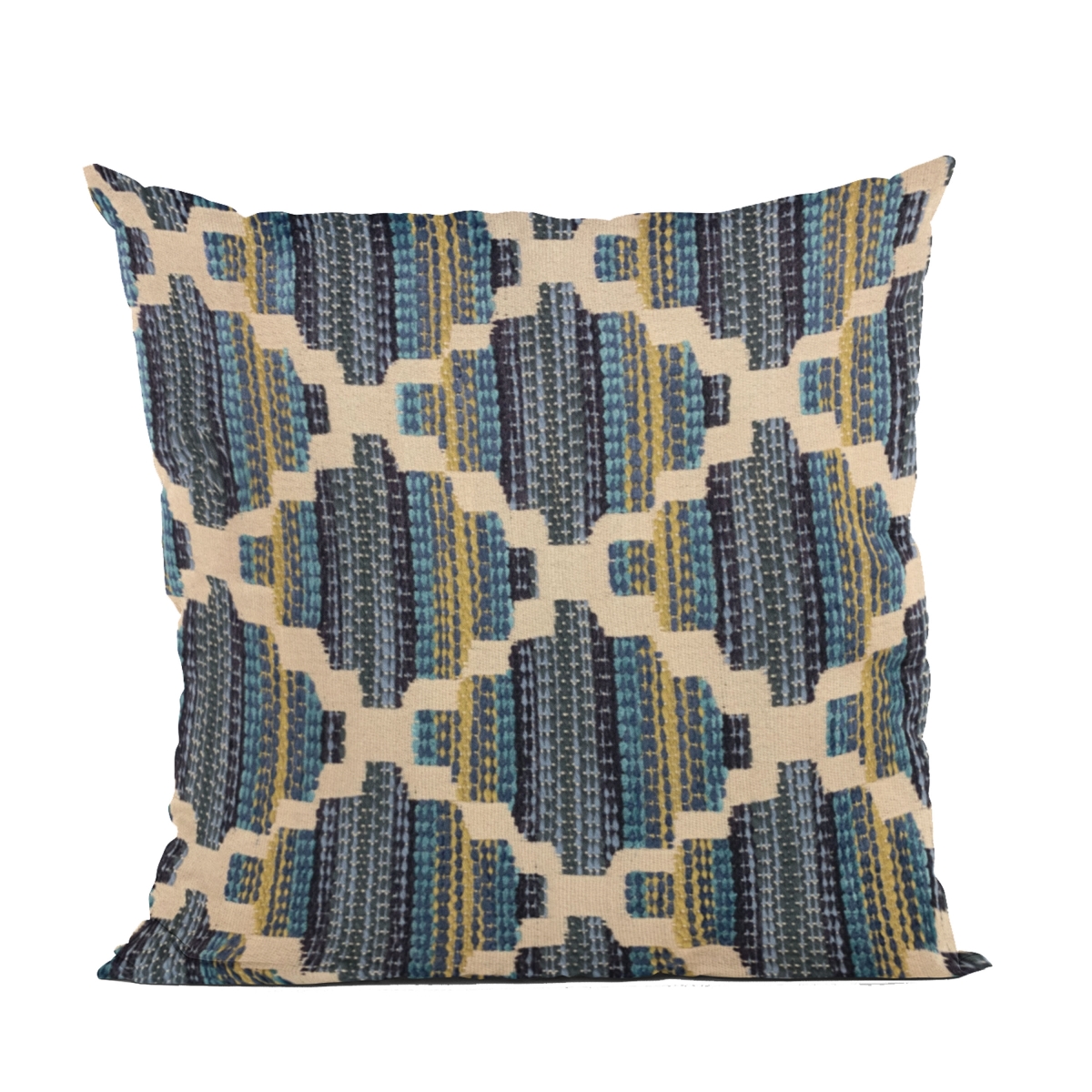 Blue Lights Diamond Luxury Throw Pillow - 20 x 20 in.