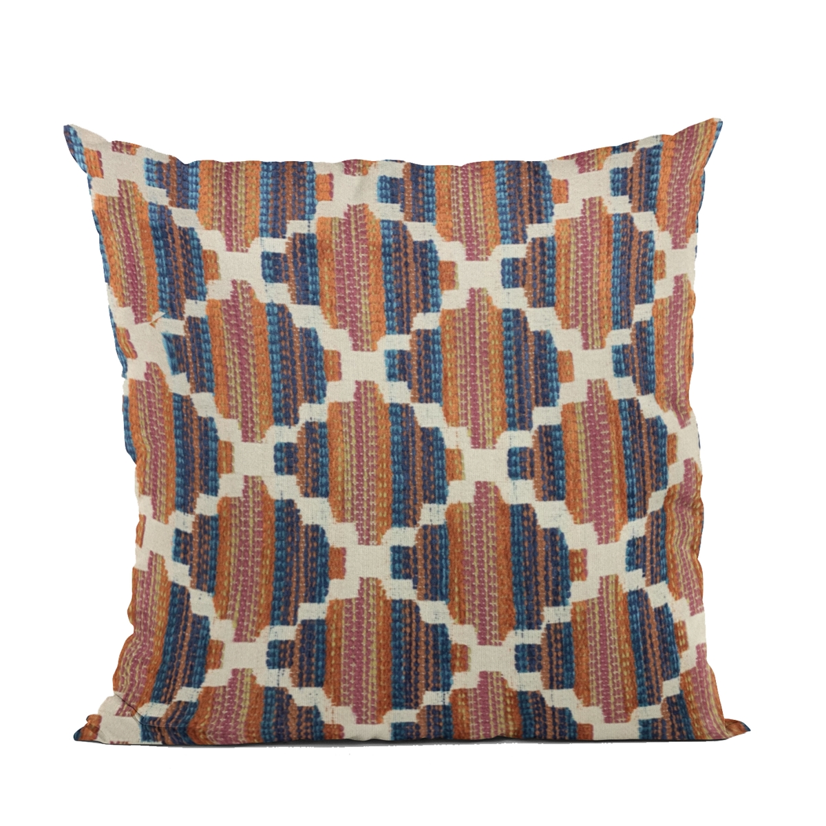 Multi Color Lights Diamond Luxury Throw Pillow - 20 x 36 in. King Size