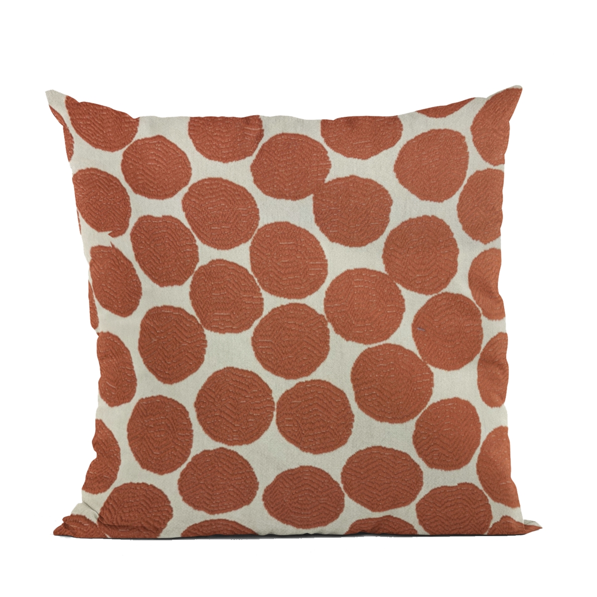 Red & Beige Tomato Dot Luxury Throw Pillow - 20 x 36 in. King Size