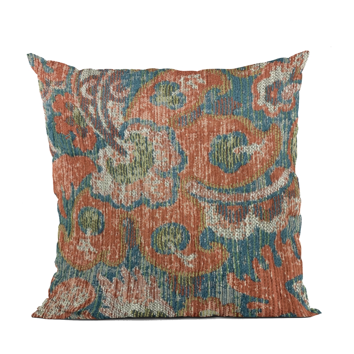 Multi Color Unique Damask Luxury Throw Pillow - 20 x 30 in. Queen Size