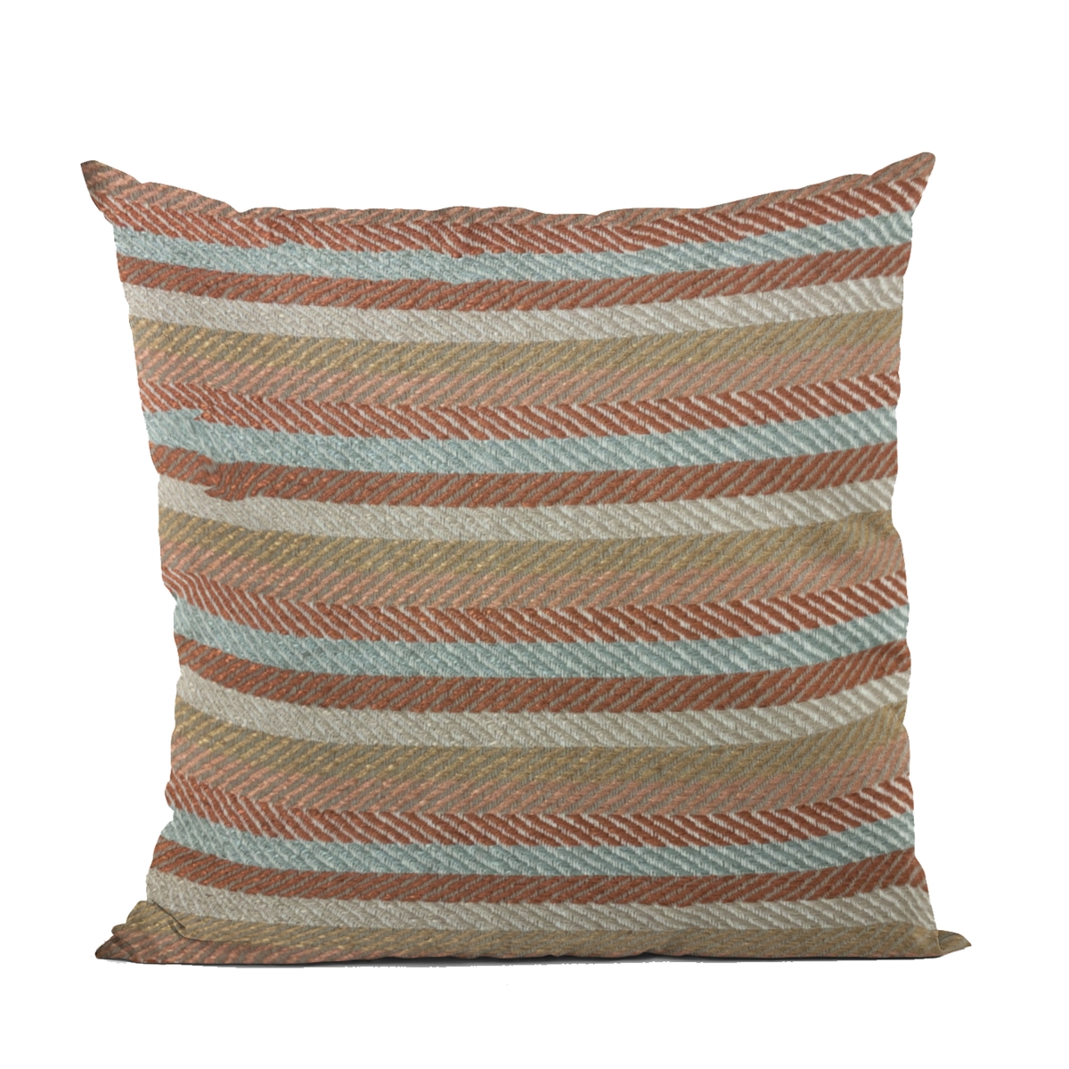 Brown Tracks Stripe Luxury Throw Pillow - 20 x 30 in. Queen Size